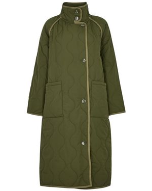 Jakke Courtney Quilted Shell Coat - Green