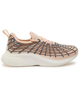 Athletic Propulsion Labs Zipline Embroidered Knitted Trainers - Natural