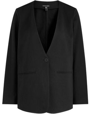 Eileen Fisher Cotton-Blend Jacket - Black