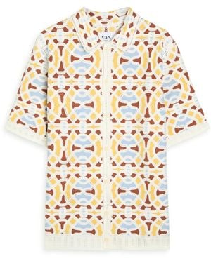 Wax London Dorset Patterned Crochet Cotton-Blend Shirt - White