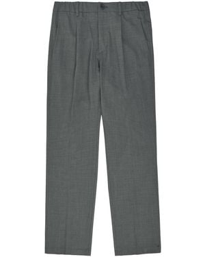 Herno Pleated Straight-Leg Trousers - Grey