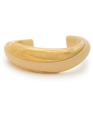 Chloé Glaze Resin And Brass Bracelet - Natural