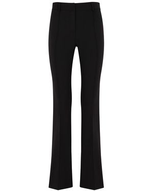 Veronica Beard Hibiscus Flared-leg Pants - Black