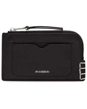 JW Anderson Loafer Leather Wallet - Black