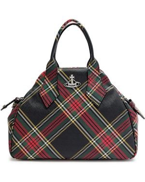 Vivienne Westwood Yasmine Medium Faux Leather Top Handle Bag - Black