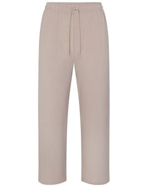 Skims Straight-Leg Jersey Trousers - Natural
