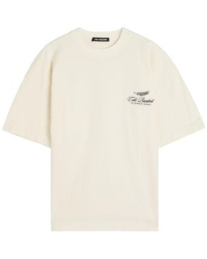 Cole Buxton Logo-Embroidered Cotton T-Shirt - White