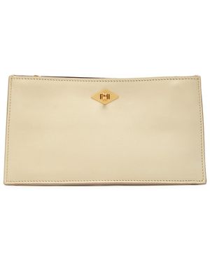 Metier Ease Leather Clutch - Natural