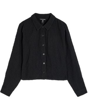 Eileen Fisher Seersucker Jacket - Black
