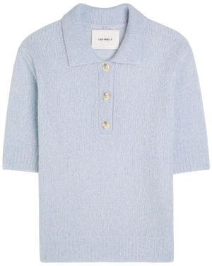 Lisa Yang Masy Cashmere And Silk-Blend Top - Blue