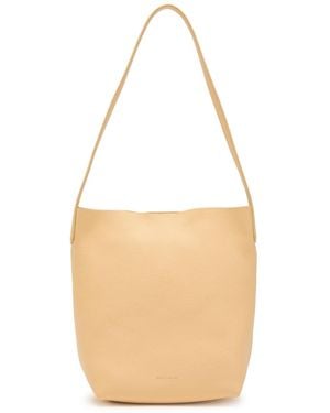 Mansur Gavriel Everyday Cabas Grained Leather Shoulder Bag - Natural