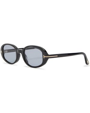 Tom Ford Oval-Frame Sunglasses - Black