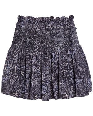 Isabel Marant Maelly Printed Silk Shorts - Purple