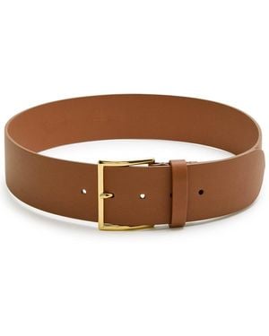 Anderson's Grained Leather Belt - Brown