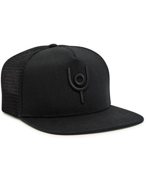 Now You Live Trucker Logo-Embroidered Twill Cap - Black