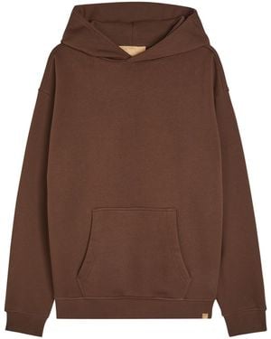 Now You Live Harcourt Hooded Cotton-Blend Sweatshirt - Brown