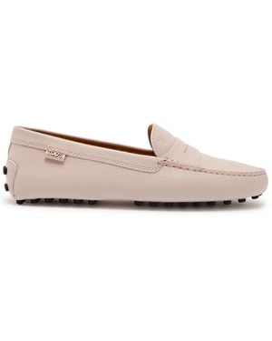 Tod's Gommino Grained Leather Loafers - Pink