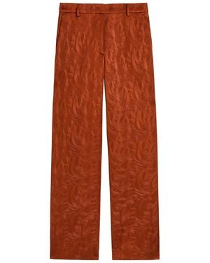 Dries Van Noten Paxy Jacquard Neoprene Trousers - Brown