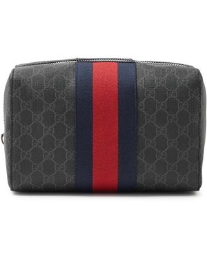 Gucci gg-monogrammed Canvas Wash Bag - Grey