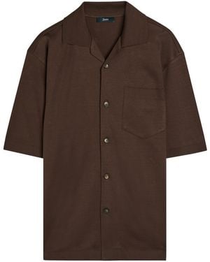 Herno Knit Cotton Shirt - Brown