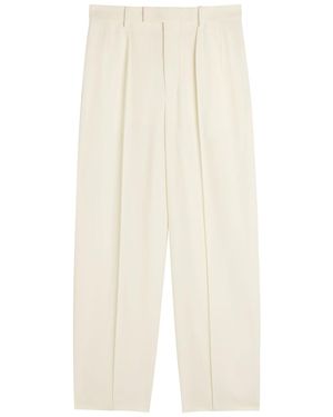 Wardrobe NYC X Rhw Pintuck Wool Pants - White