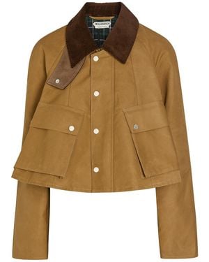 JW Anderson Barn Corduroy Collar Cotton Jacket - Brown
