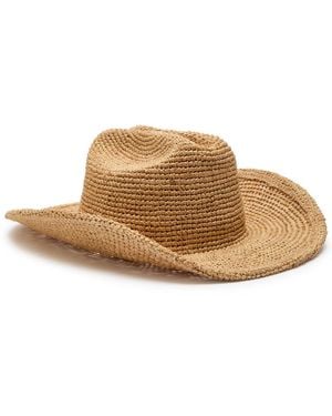 Lack of Color Raffia Cowboy Hat - Brown