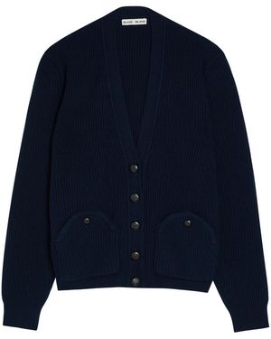 Blazé Milano Highland Wool And Cashmere-Blend Cardigan - Blue