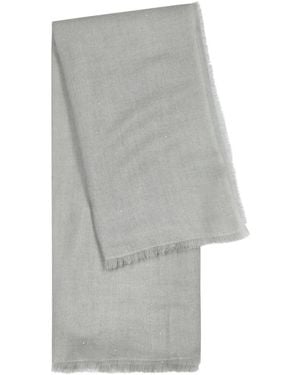 AMA Pure Starlight Sequin-Embellished Cashmere Scarf - Gray