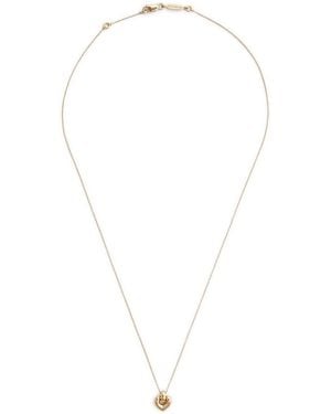 Otiumberg Petite Heart 14kt Vermeil Necklace - White