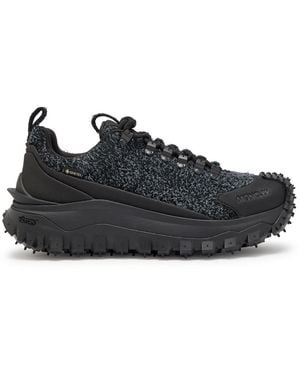 Moncler Trailgrip Apex Gtx Brushed Suede Sneakers - Black