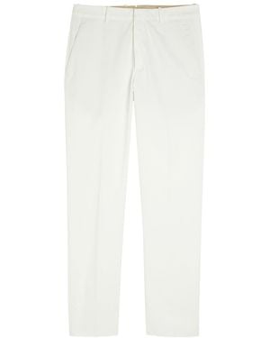 Tod's Straight-Leg Cotton Pants - White
