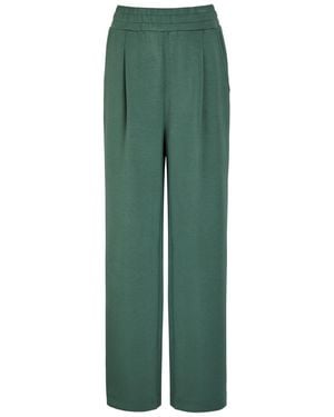 Varley The Extra Wide Leg 29.5In Stretch-Jersey Joggers - Green
