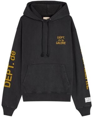 GALLERY DEPT. Printed Hooded Cotton Sweatshirt - Black