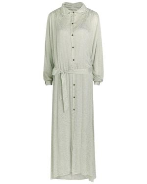 Forte Forte Velvet Devoré Midi Shirt Dress - White