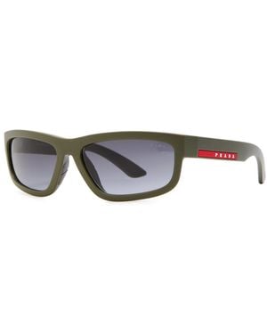 Prada Linea Rossa D-Frame Sunglasses - Green