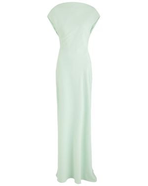 Odd Muse Drape Back Twill Maxi Dress - Green