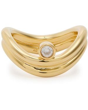 RAGBAG Odile 18Kt-Plated Ring - White