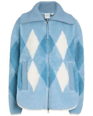 Varley Franca Diamond Sherpa Jacket - Blue