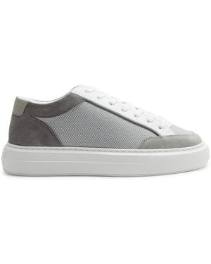 Cleens Luxor Panelled Mesh Trainers - Grey