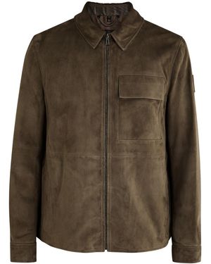 Belstaff Frame Suede Overshirt - Brown