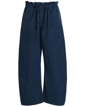Polo Ralph Lauren Drawstring Barrel-Leg Cotton-Poplin Trousers - Blue
