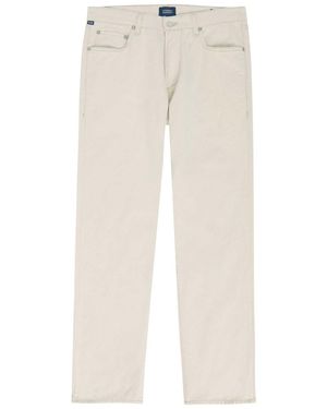 Citizens of Humanity Elijah Straight-Leg Cotton-Blend Trousers - Natural