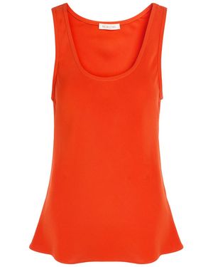 Heirlome Adau Silk Tank Top - Red