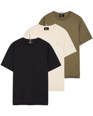 Moncler Logo-Appliquéd Cotton T-Shirt - Black