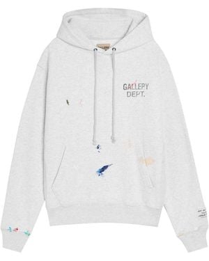 GALLERY DEPT. Paint Splatter-Effect Cotton-Blend Sweatshirt - White