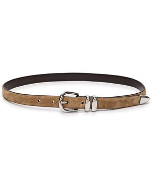 Anderson's Suede Belt - White