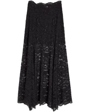 Rabanne Stretch-Lace Maxi Skirt - Black
