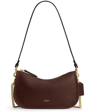 COACH Waverly Grained Leather Cross-Body Bag - Brown