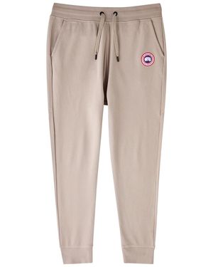 Canada Goose Huron Logo Cotton Joggers - Natural